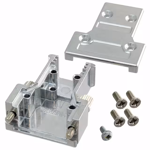 165X11609X Conec  Capots de connecteurs D-Sub en forme de D